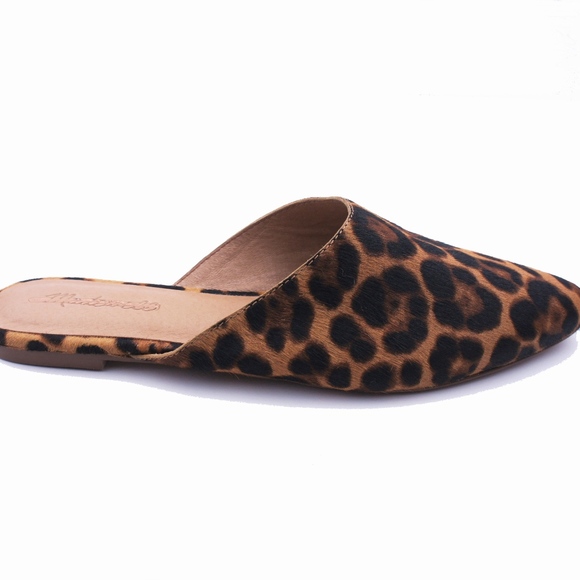 New MADEWELL The Remi Mule in Leopard Calf Hair - Picture 2 of 4